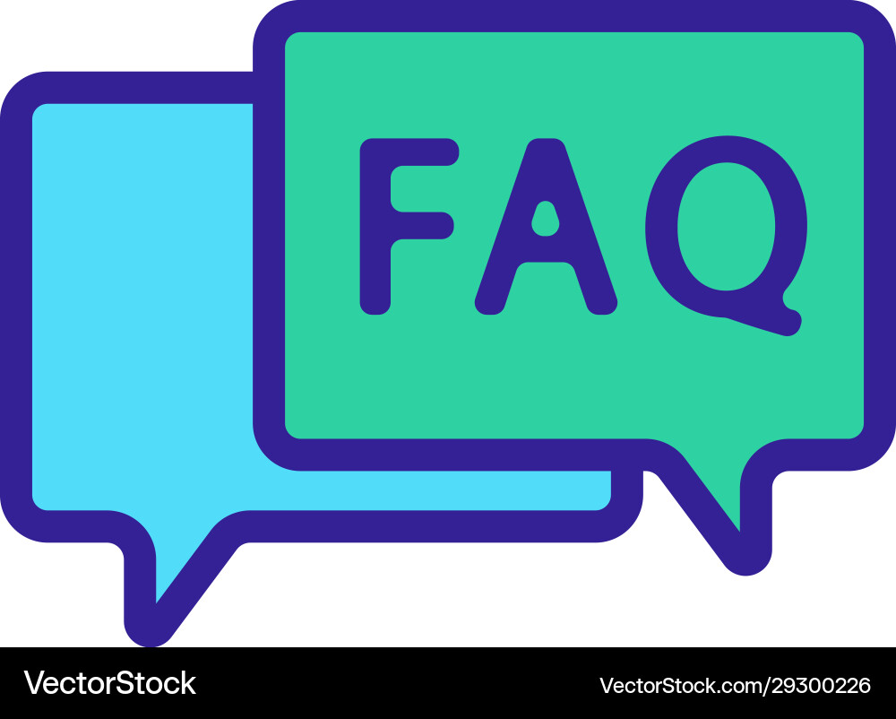 Questions and answers icon isolated Vector Image