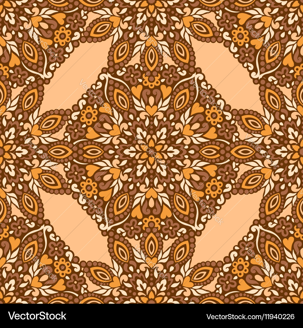Seamless background with abstract ethnic pattern vector image