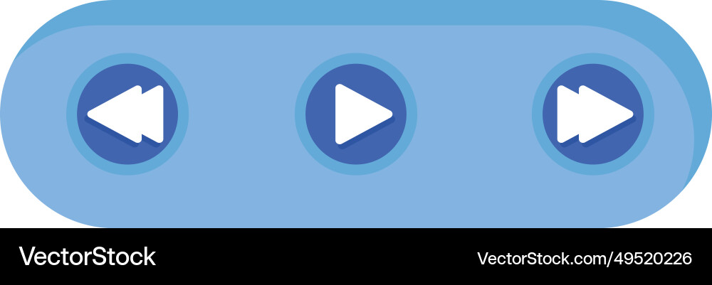 Ui ux element player vector image