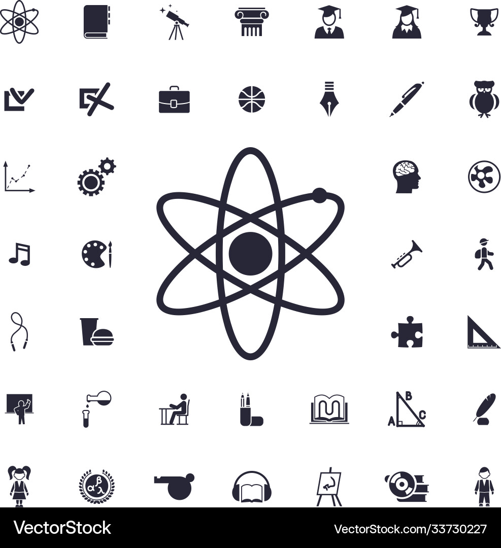 Atomic Structure Icon vector image