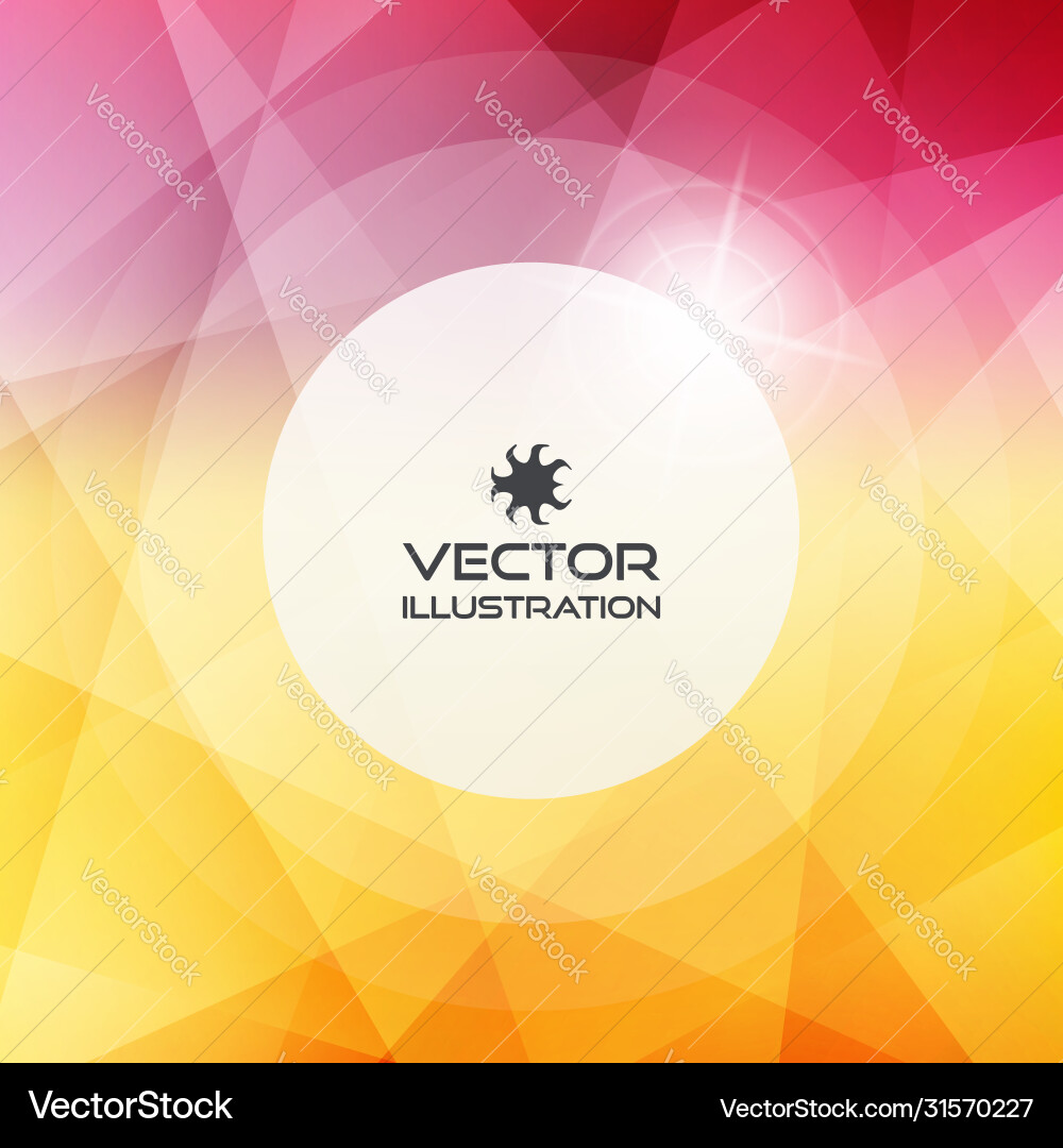 Blurred background modern pattern round frame vector image
