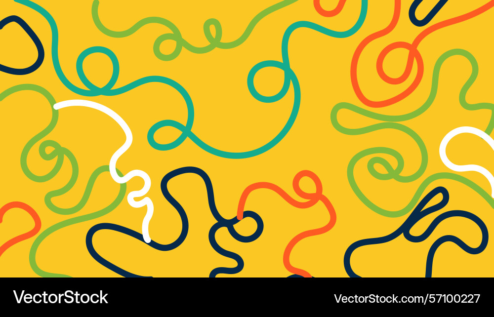 Bright abstract squiggle background Bright abstract squiggle background Vector Image