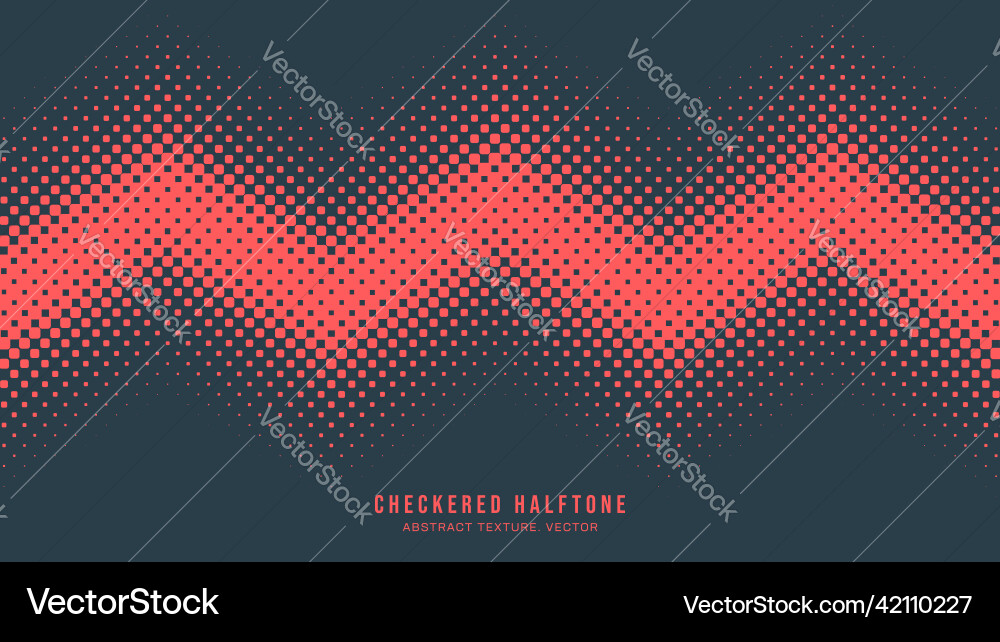 Halftone Checkerboard Pattern vector image