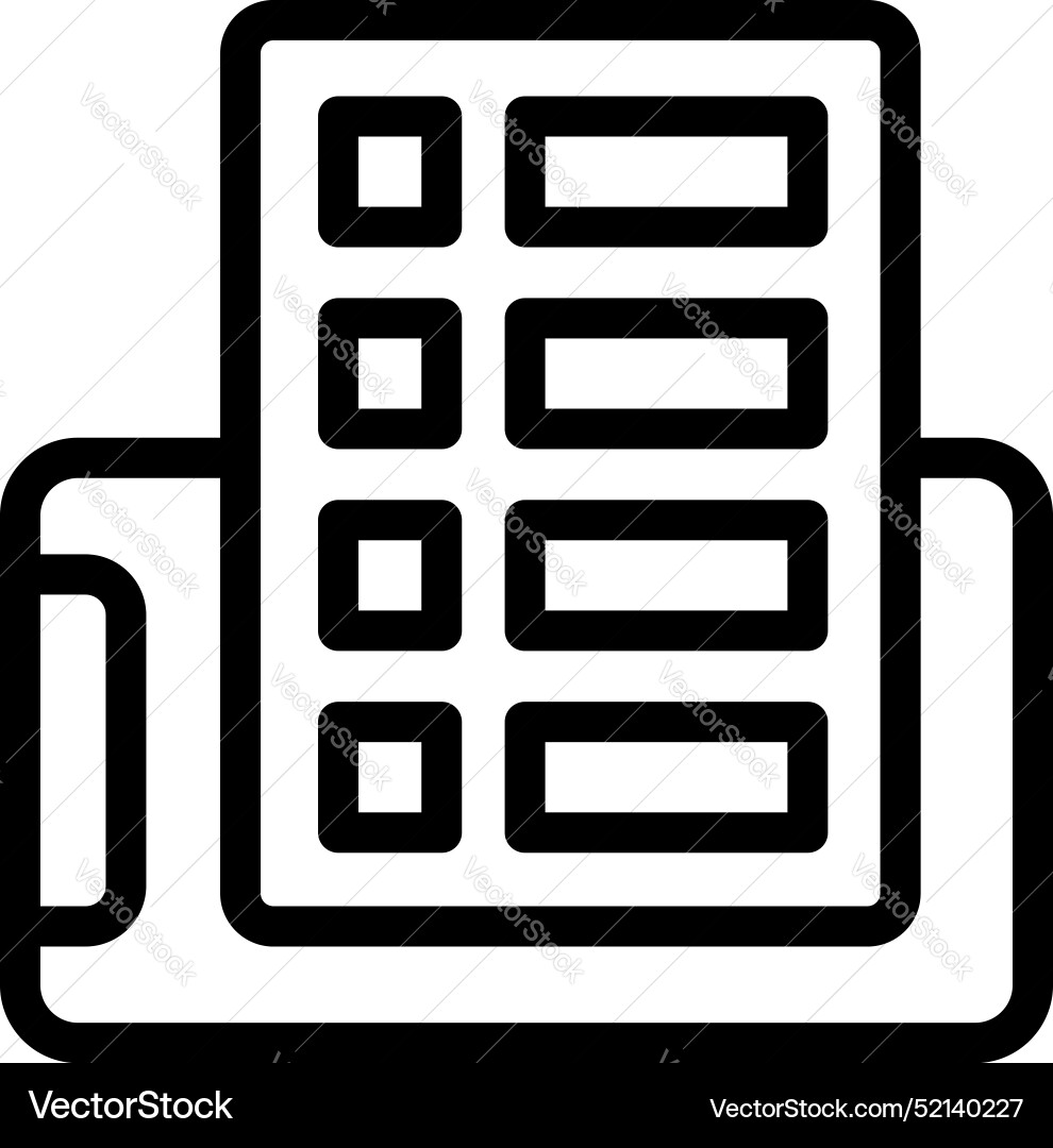 Mobile app showing building project management Mobile app showing building project management vector image