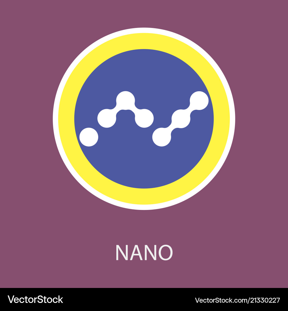 Nano (XRB) Digital Currency Coins – Free Vector | VectorStock
