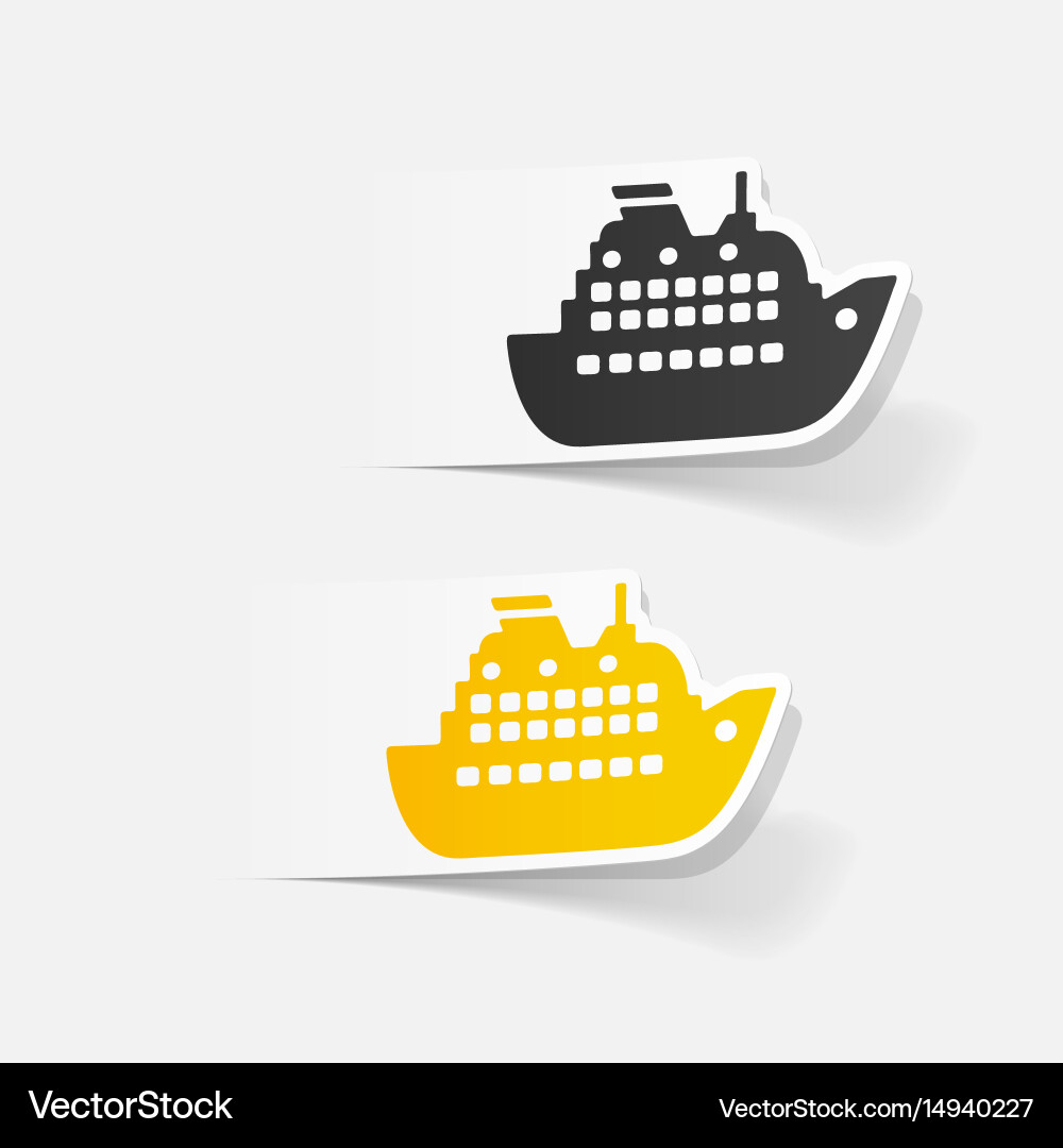Realistic design element liner vector image