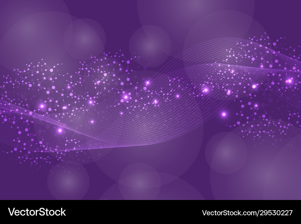 Structure molecule and communication dna atom Structure molecule and communication dna atom vector image