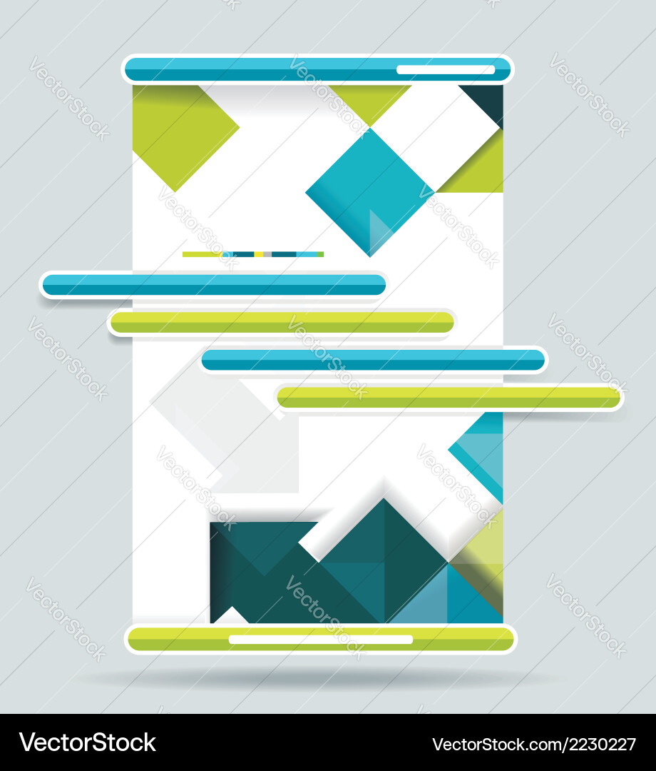 Web design navigation set vector image