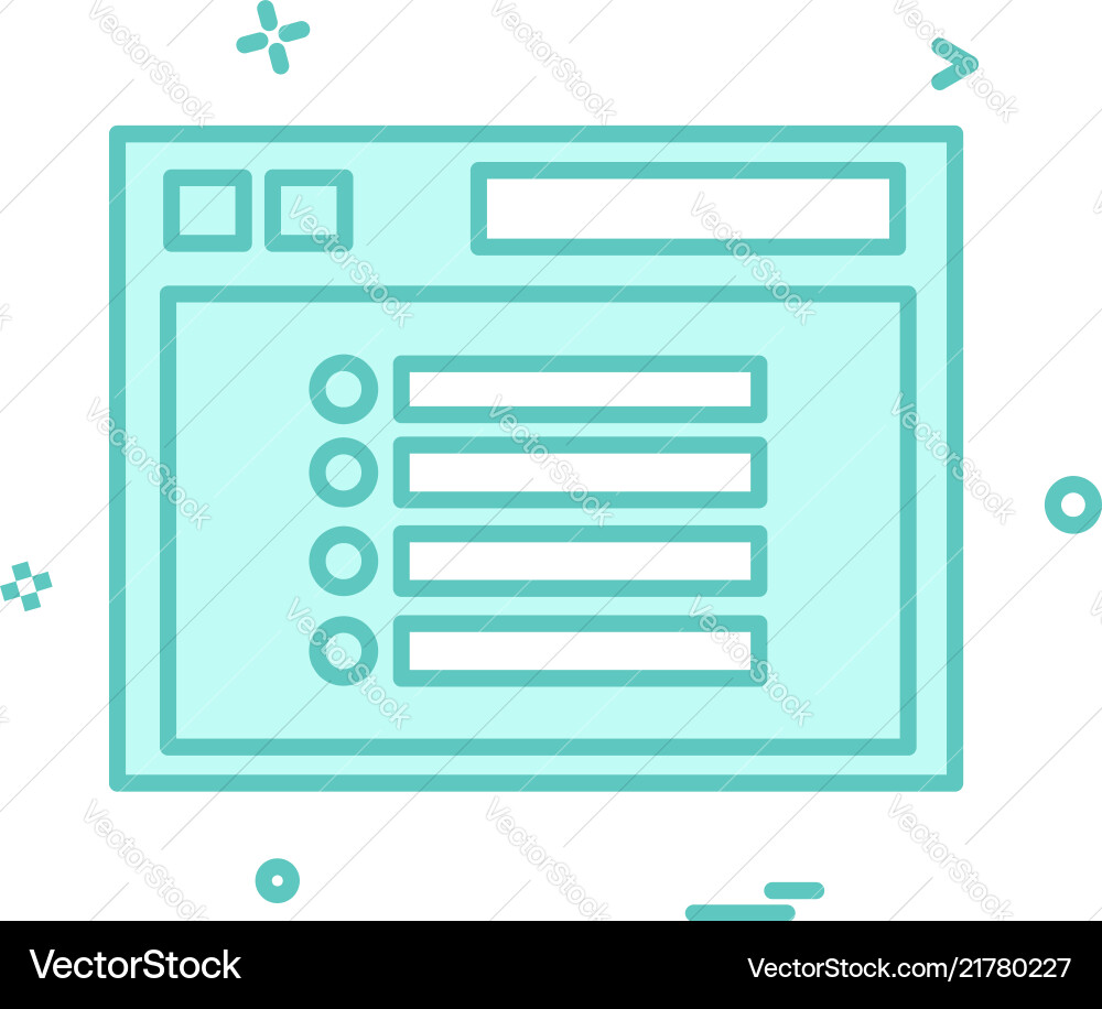 Web layout icon design Web layout icon design vector image