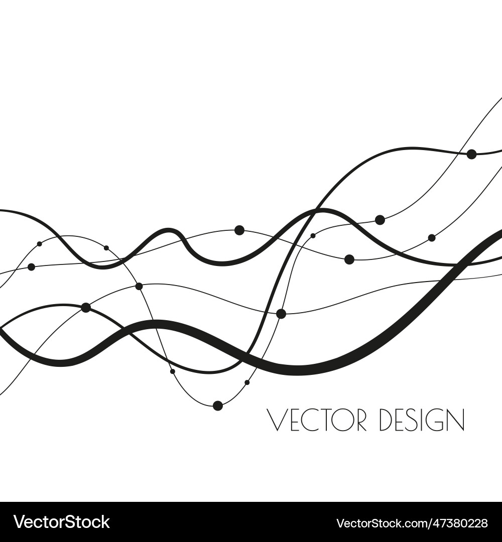 Abstract curve twisted line Abstract curve twisted line Vector Image