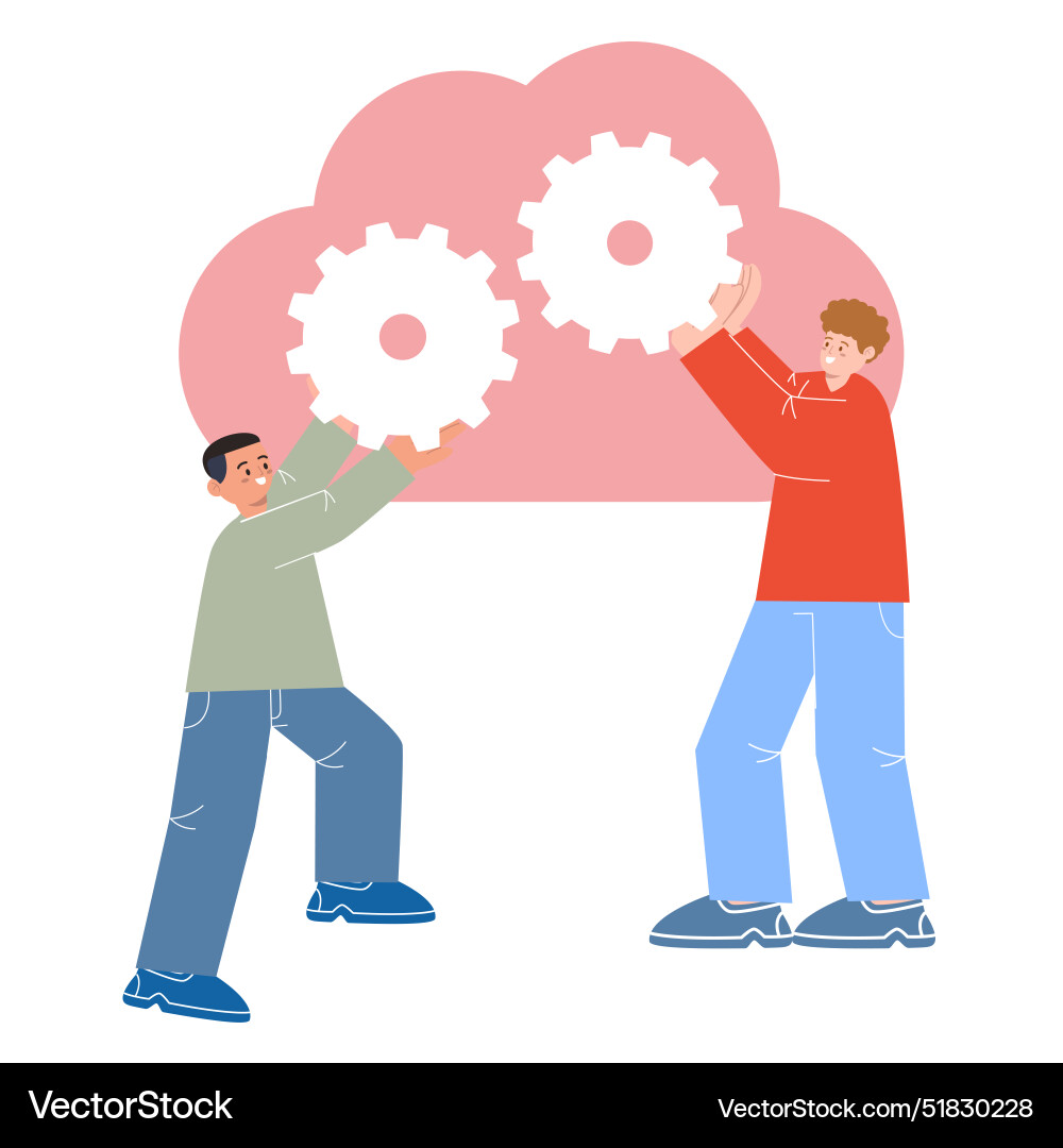 Cloud engineer expert setup dev ops maintenance Cloud engineer expert setup dev ops maintenance vector image