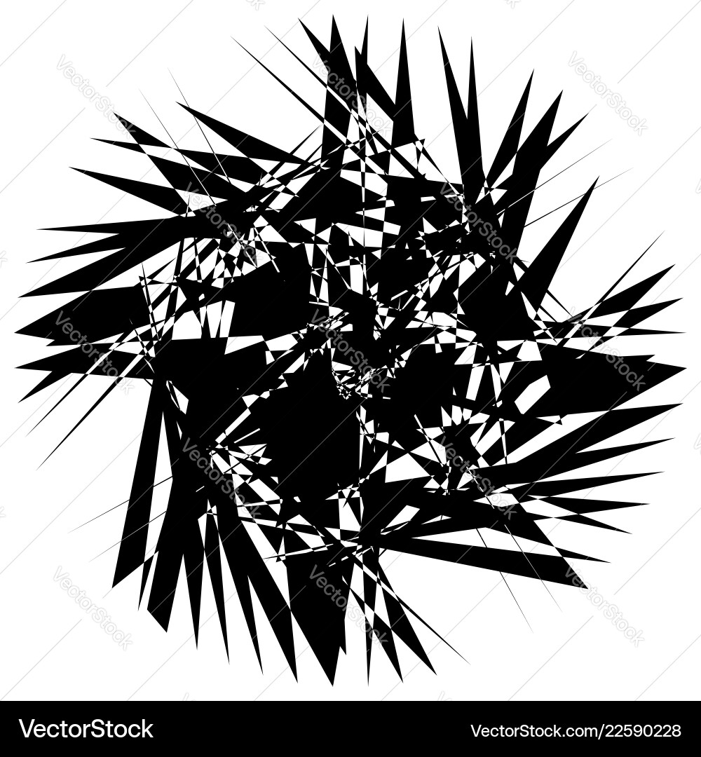 Edgy geometric element random shape abstract Vector Image