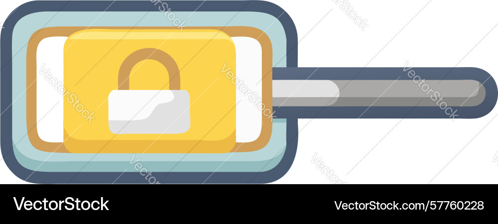 Gesperrte Fernbedienung Icon sicherer Gerätezugriff Vektorbild