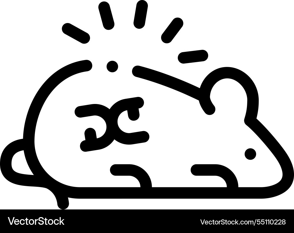 Mouse icon thin linear style design isolated Mouse icon thin linear style design isolated vector image