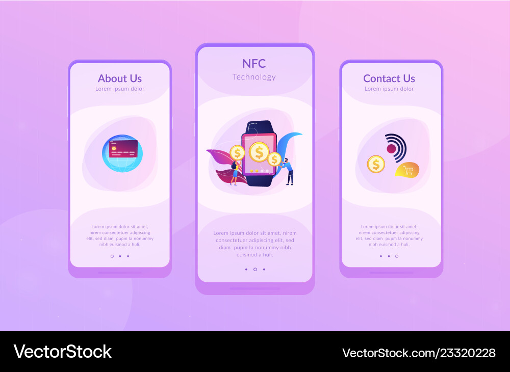 Smartwatch-Zahlungs-App-Schnittstellen-Vorlage Smartwatch-Zahlungs-App-Schnittstellen-Vorlage vektorbild