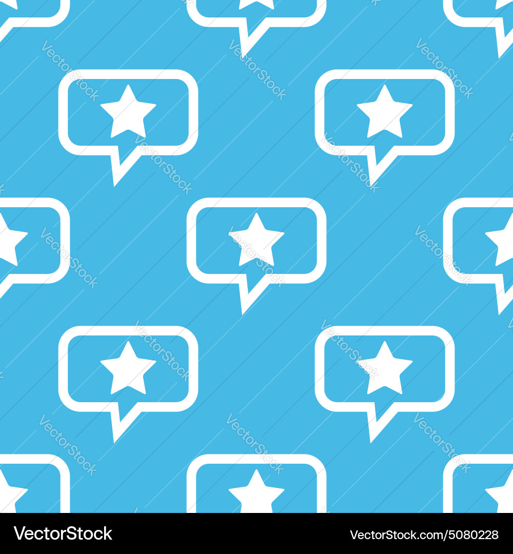 Star message pattern vector image