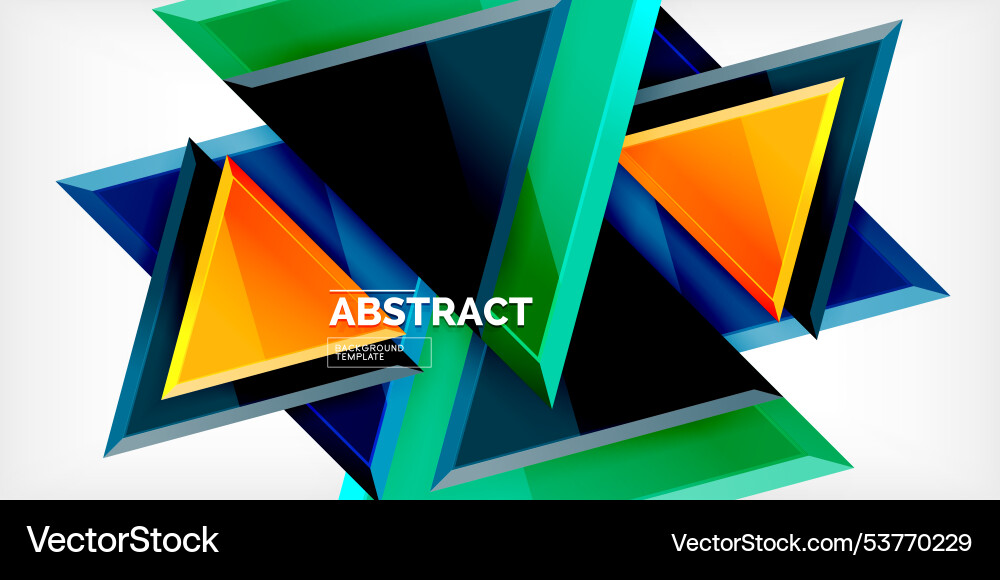 Abstract background - glossy triangles Abstract background - glossy triangles vector image
