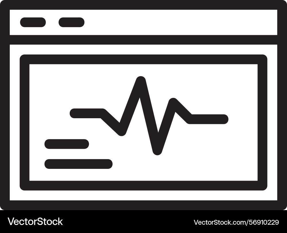 Ace spark linear style icon design Vector Image