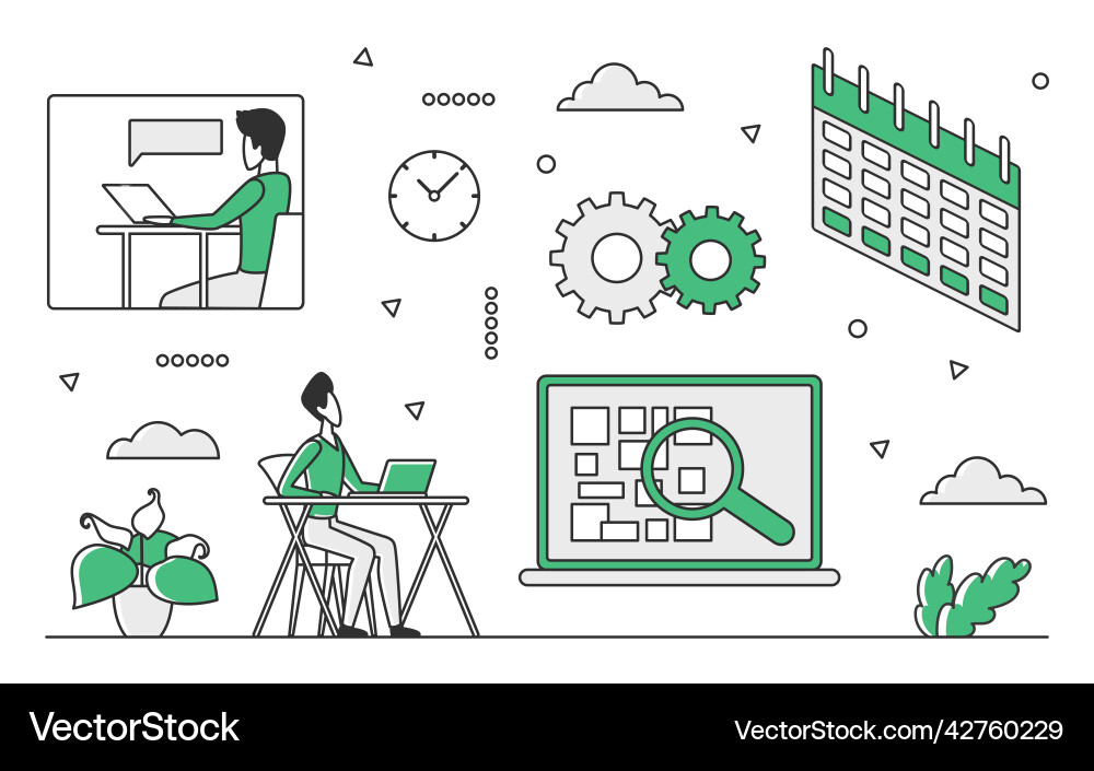 Data processing software vector image