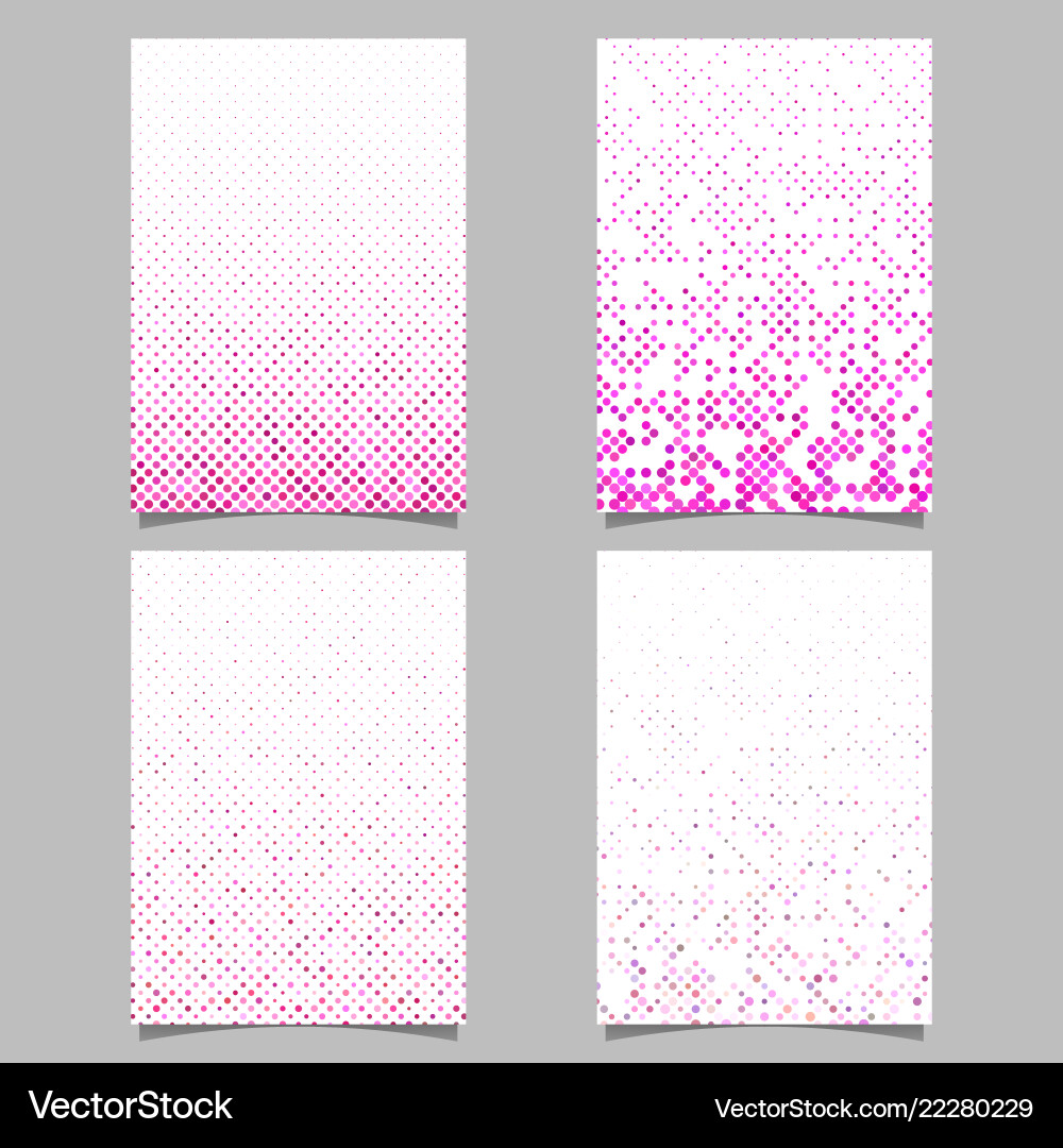 Geometric dot pattern background page template Geometric dot pattern background page template vector image