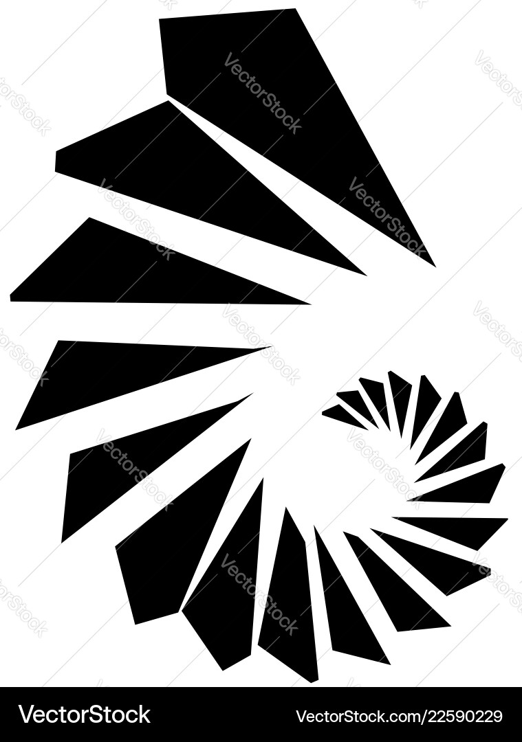 Geometric shape - angular edgy element on white Geometric shape - angular edgy element on white vector image