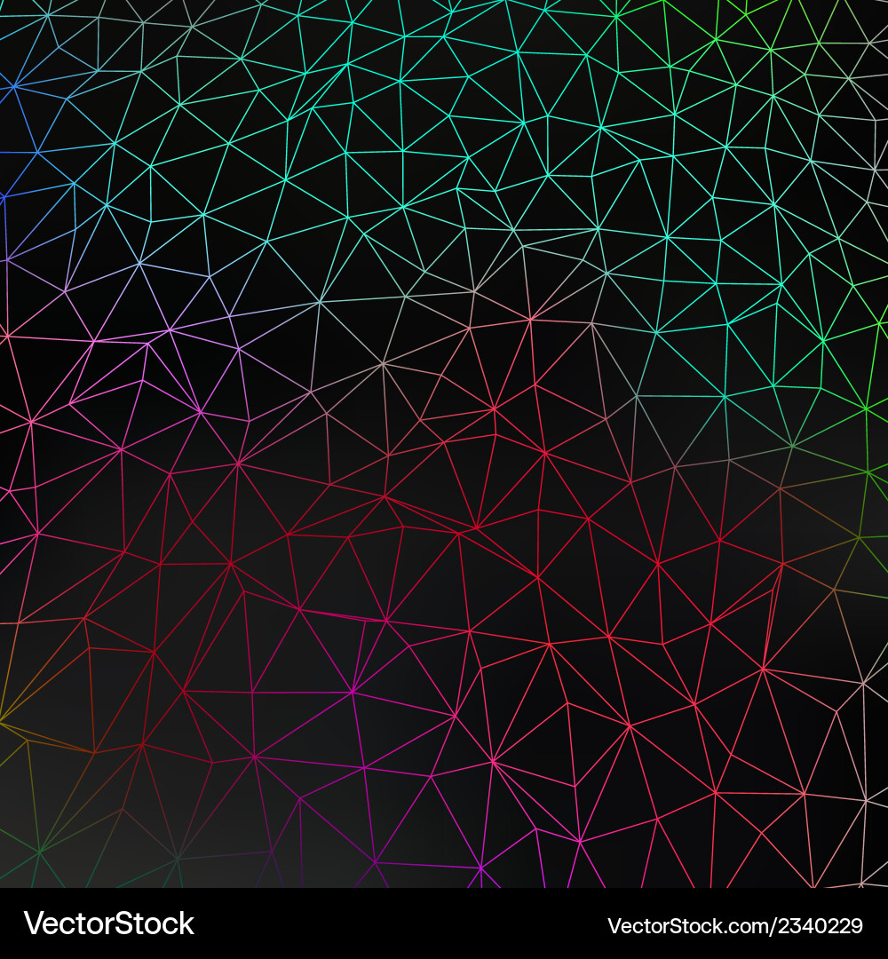 Geometric Shape Pattern - Dark & Shiny vector image