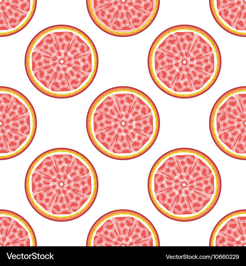 Grapefruit abstract seamless pattern Vector Image