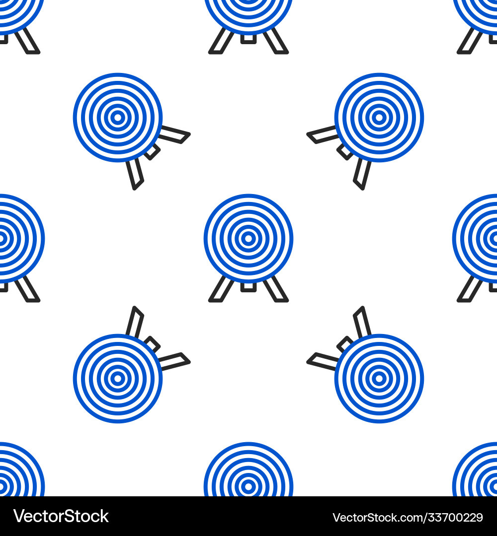 Line target icon isolated seamless pattern Line target icon isolated seamless pattern Vector Image