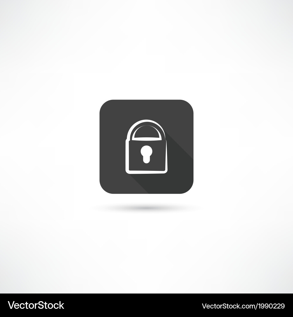 Lock Icon - Security Symbol Vector Image