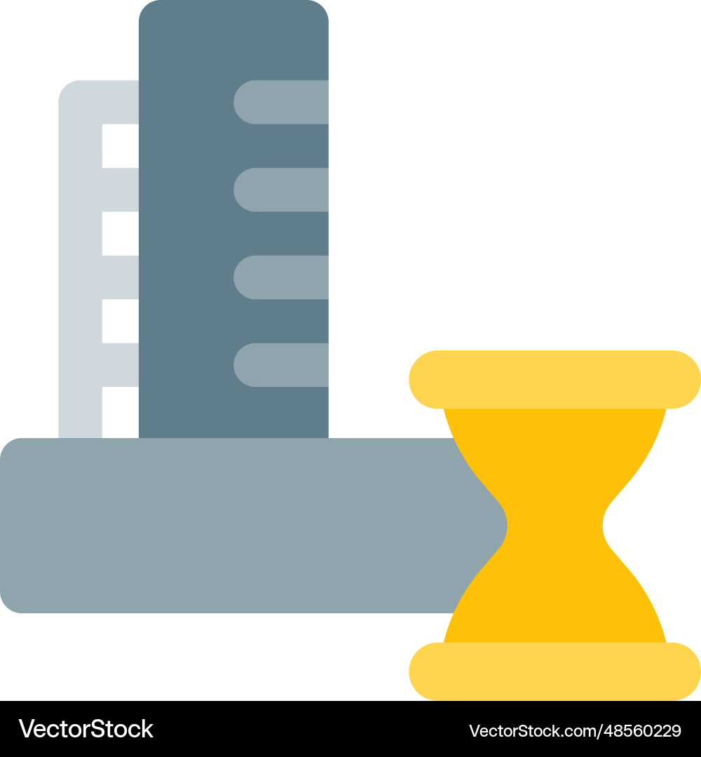 Scheduling a construction of building Vector Image