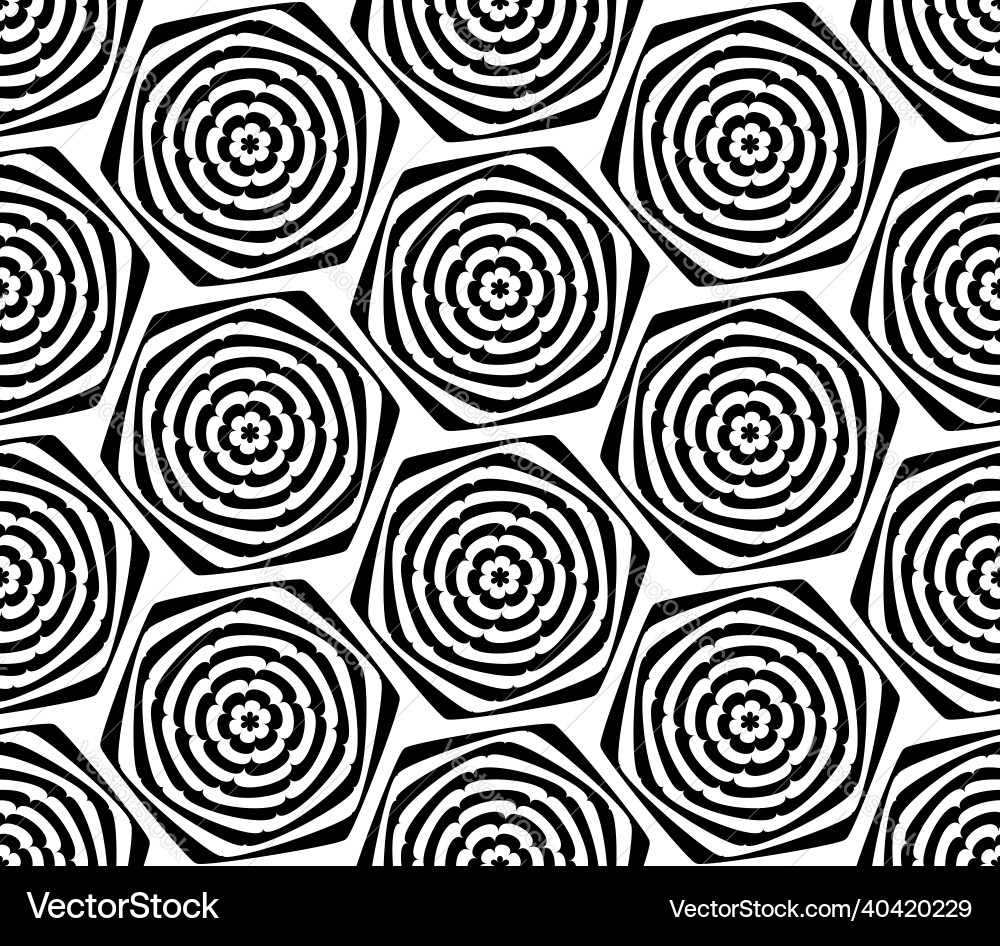 Seamless hexagons pattern Vector Image