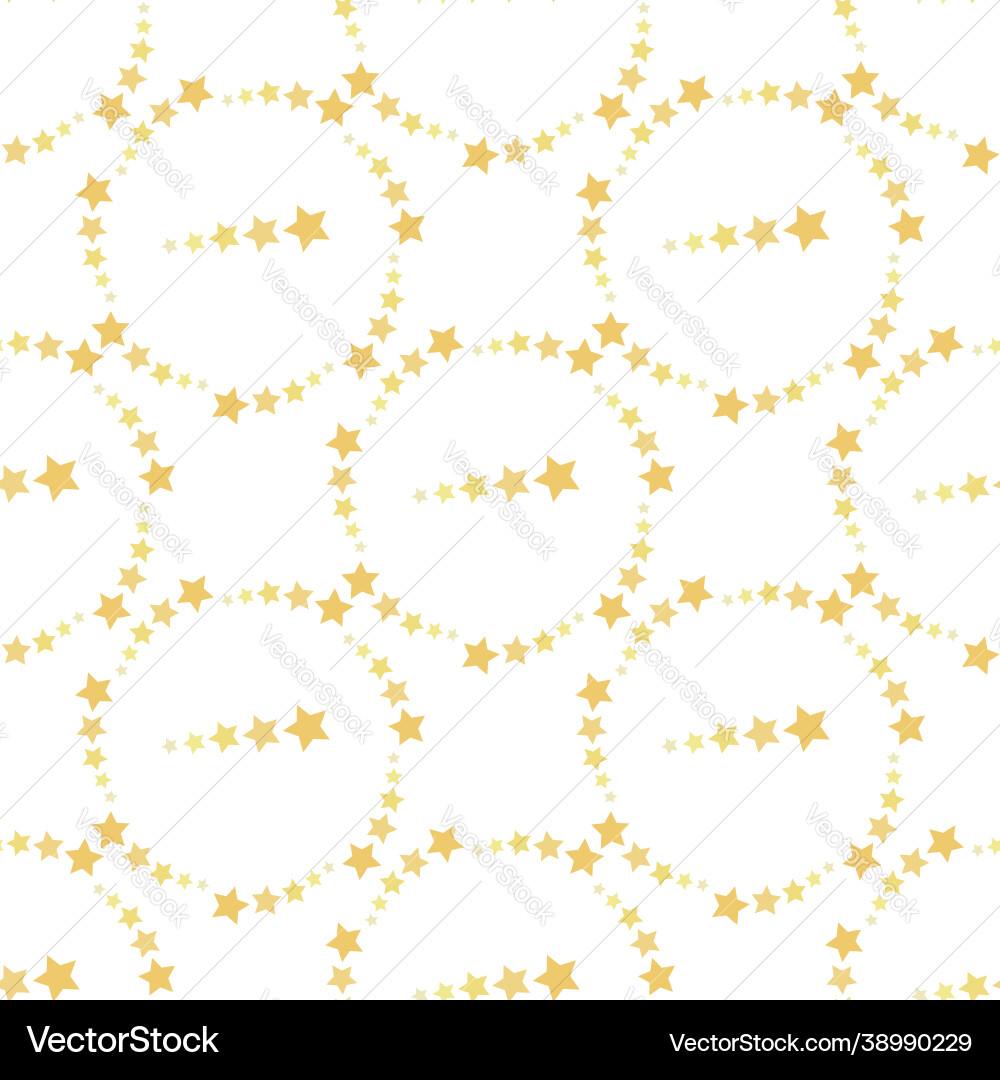 Seamless pattern with round frames yellow Vector Image