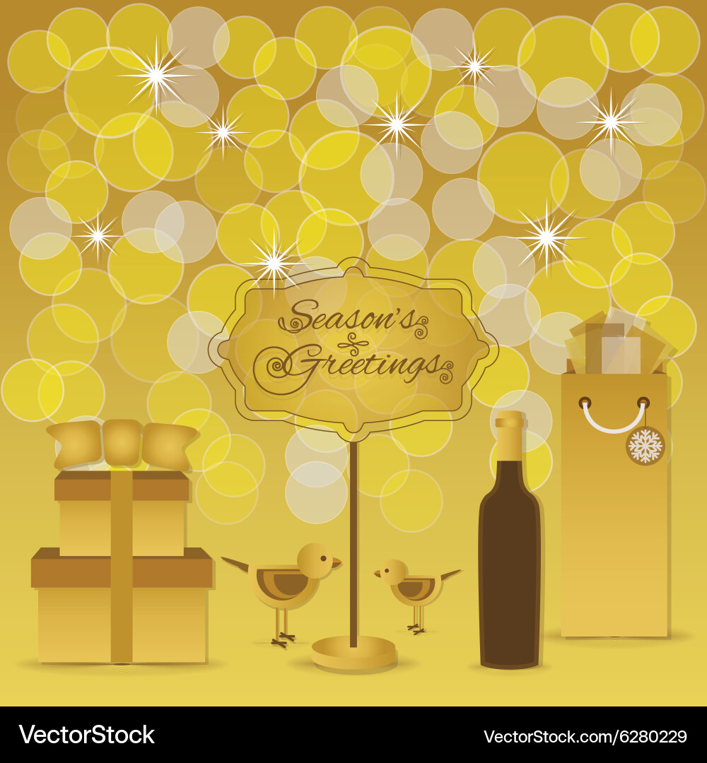 Seasons greetings Royalty Free Vector Image - VectorStock