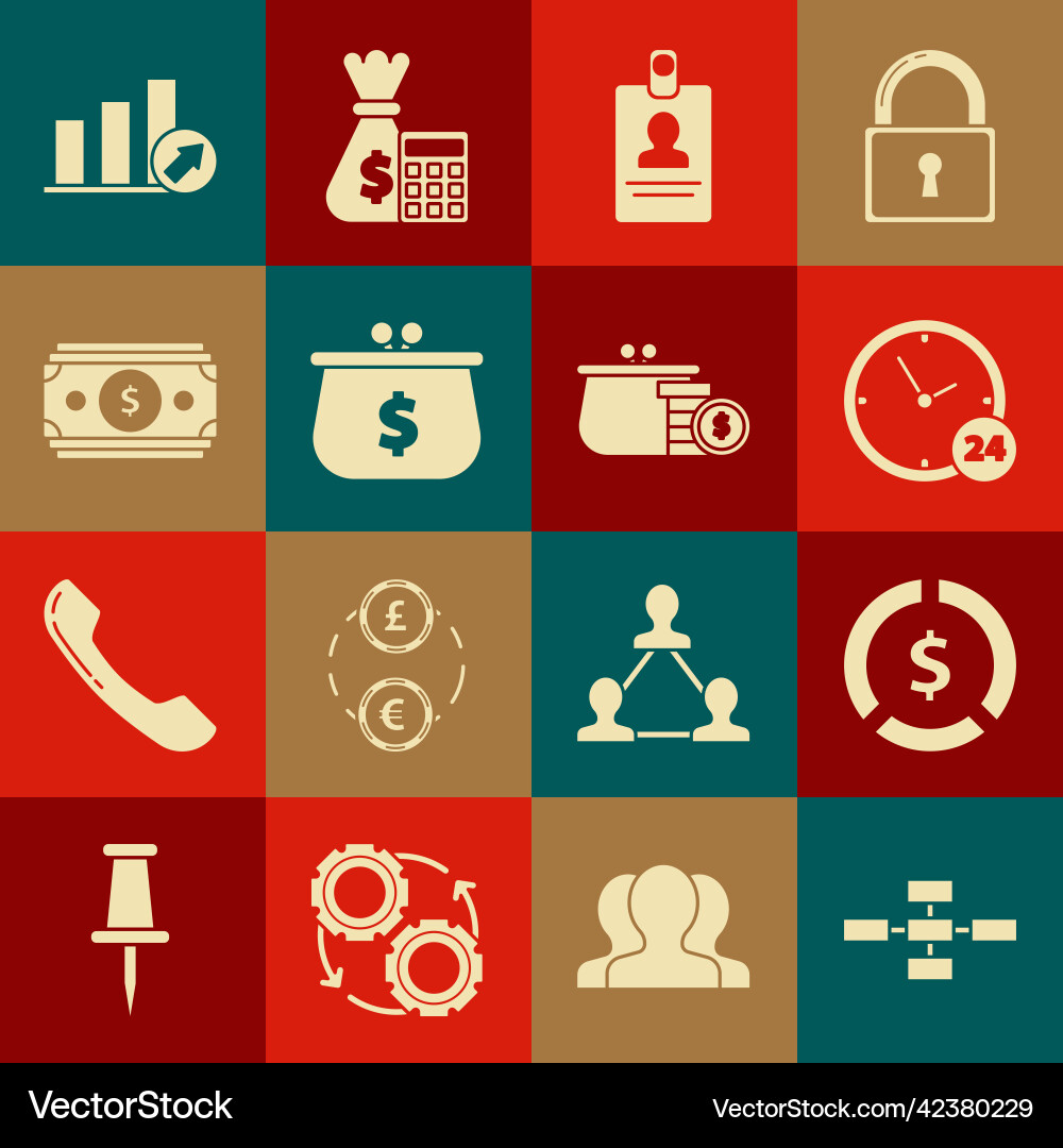 Set business hierarchy organogram chart Set business hierarchy organogram chart vector image