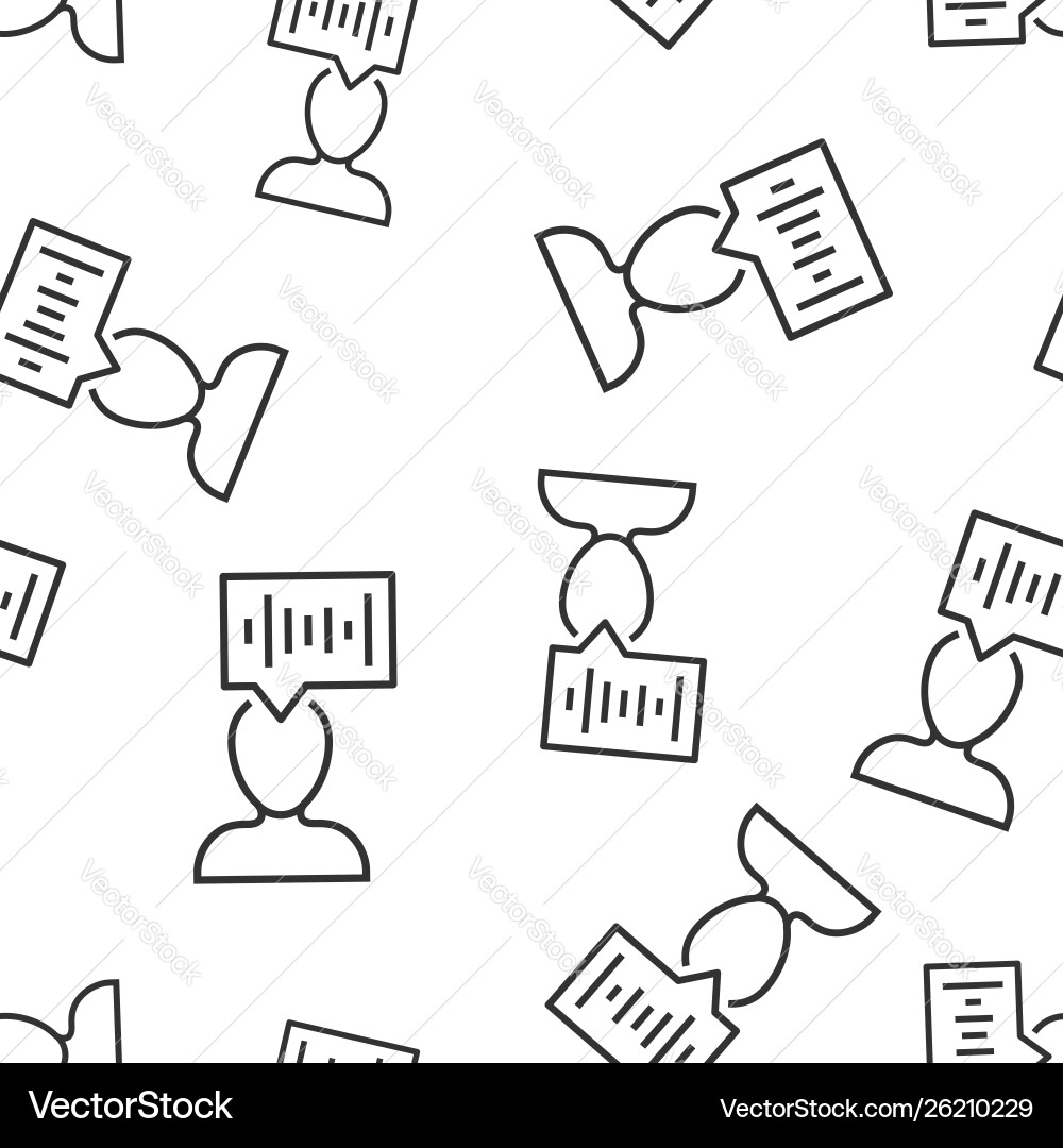 Voice recognition icon seamless pattern Voice recognition icon seamless pattern vector image