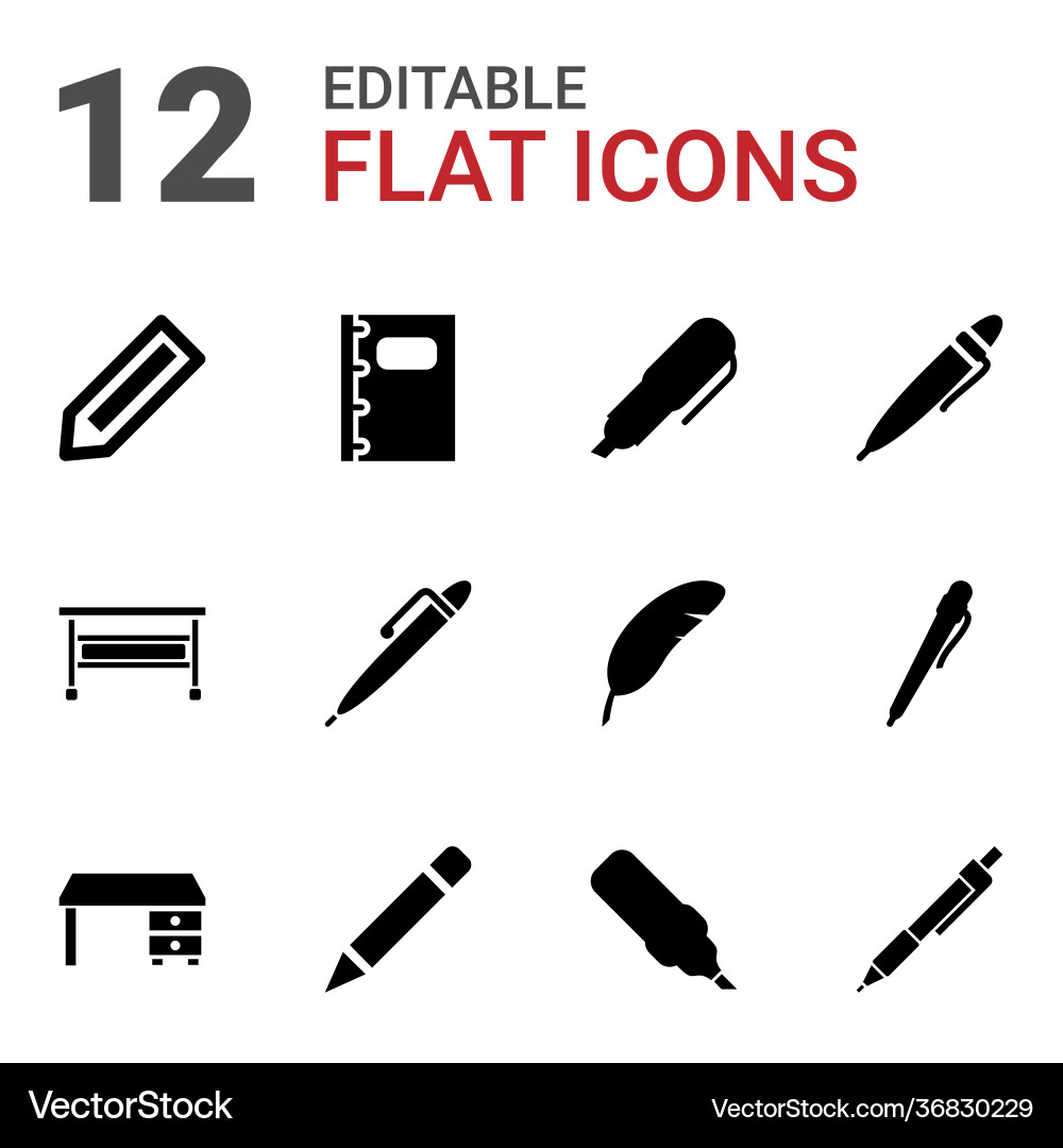 Writing icons Writing icons vector image