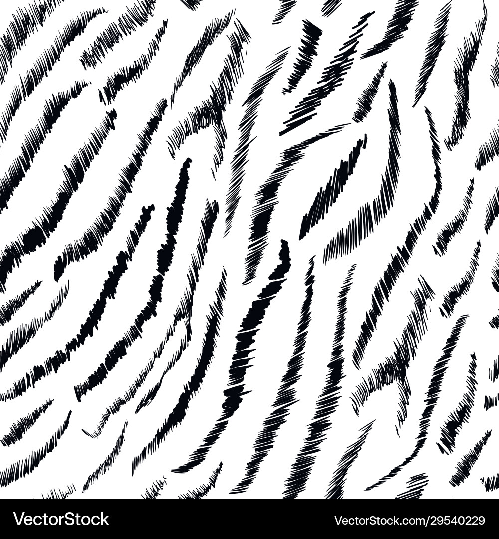 Zebra animal abstract texture seamless pattern Vector Image