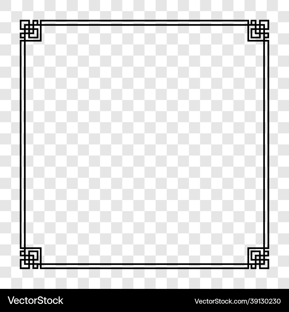 Abstract frame on transparent background Abstract frame on transparent background Vector Image