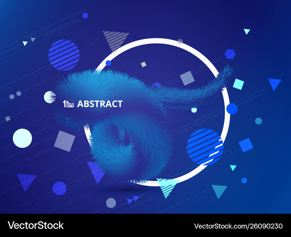 Abstract gradient blue color tech realistic 3d Abstract gradient blue color tech realistic 3d vector image