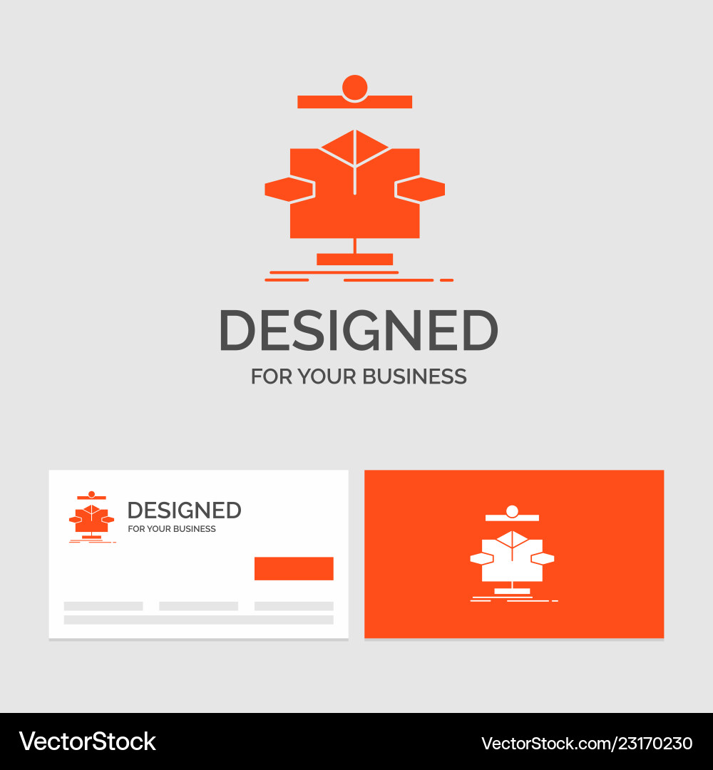 Business logo template for algorithm chart data Business logo template for algorithm chart data vector image