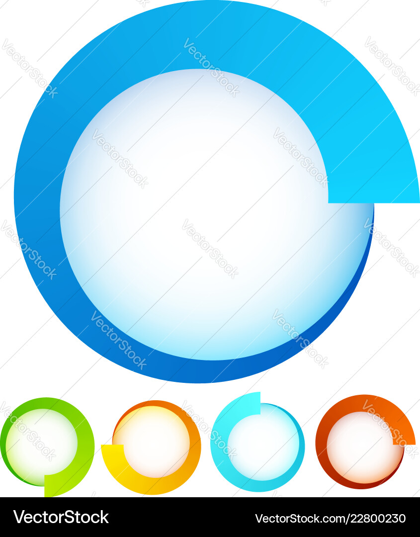 Circular round design elements preloader buffers Circular round design elements preloader buffers Vector Image