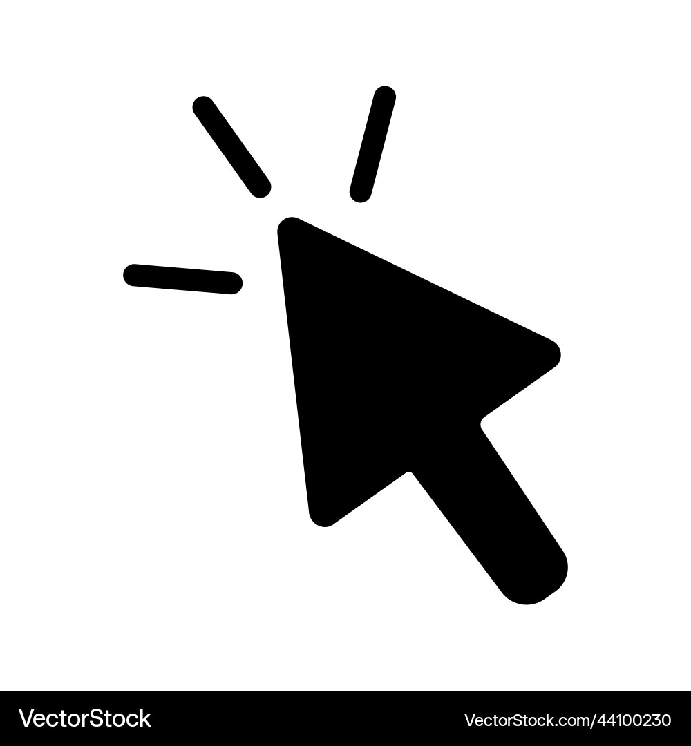 Click arrow icon cursor or mouse Click arrow icon cursor or mouse Vector Image