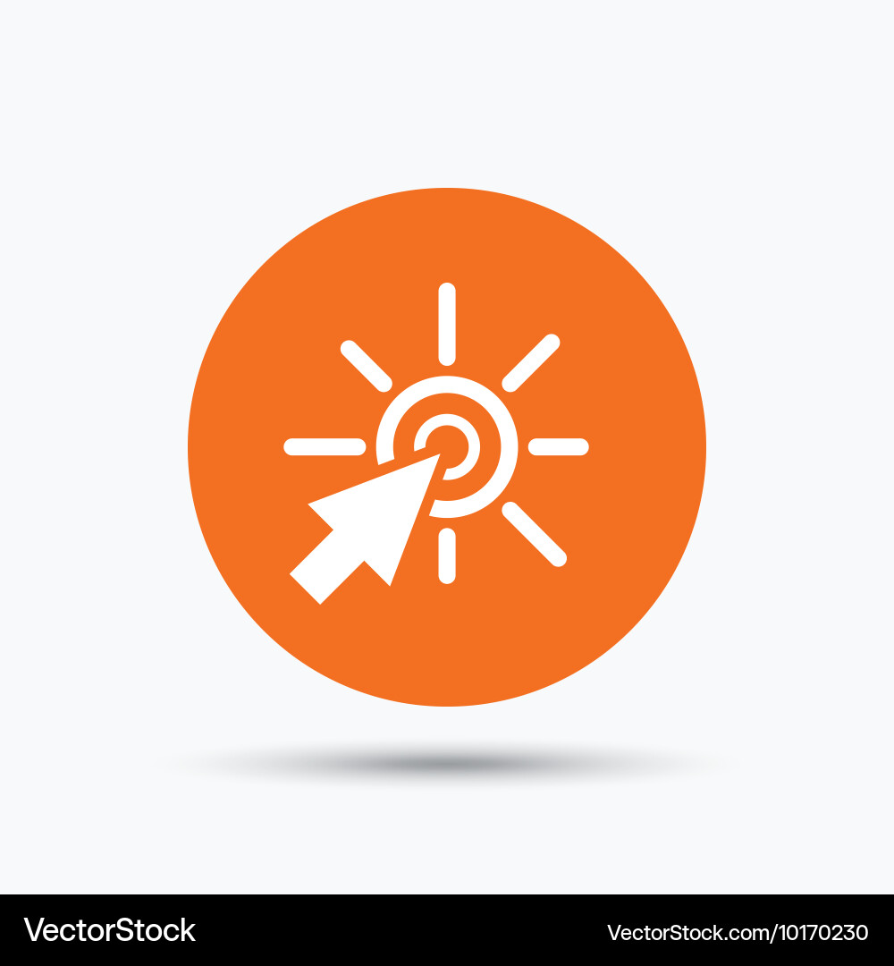 Click icon computer mouse cursor sign vector image