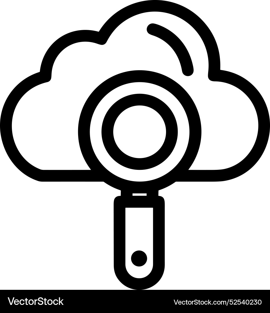 Cloud storage icon symbol image of the hosting Vector Image
