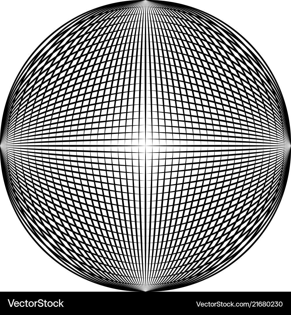 Geometric Abstract Circle Pattern Vector Image