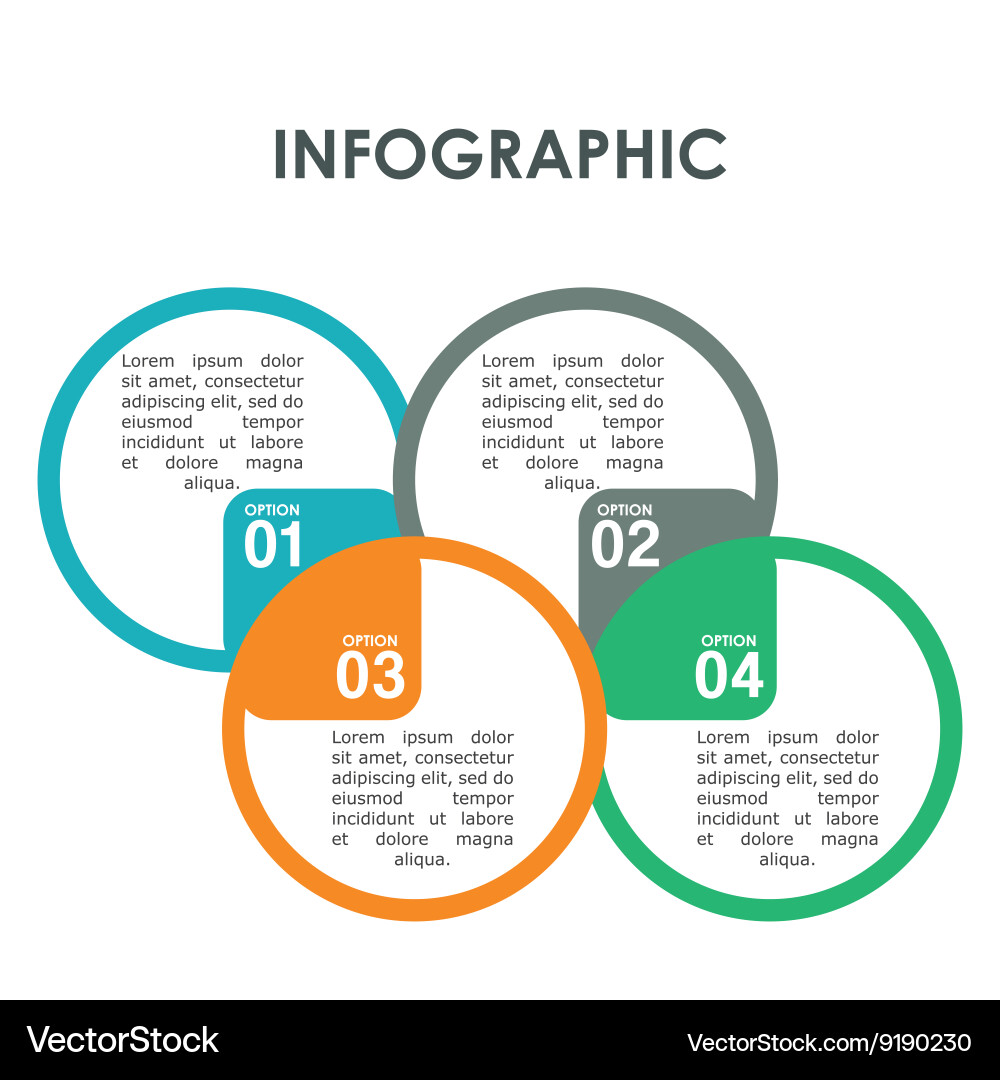 Infograhic design data icon colorful vector image