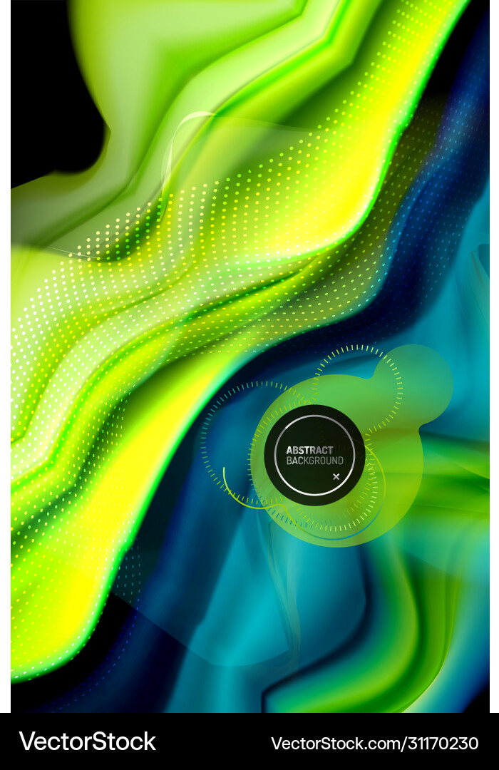 Liquid Color Wave Gradient Background vector image