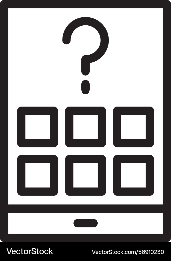 Quest hub linear style icon design Vector Image