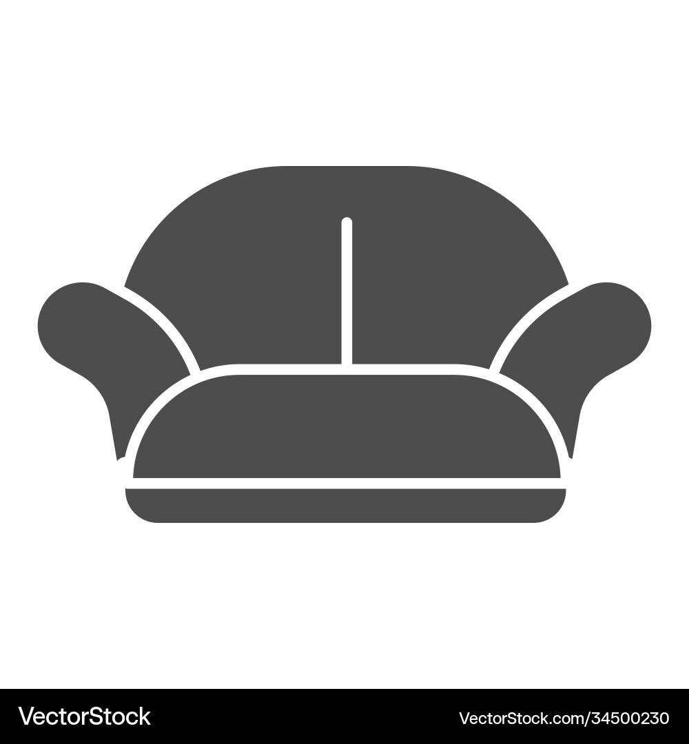 Sofa Stuhl solide Ikone Möbel Konzept Sofa Stuhl solide Ikone Möbel Konzept vektorbild