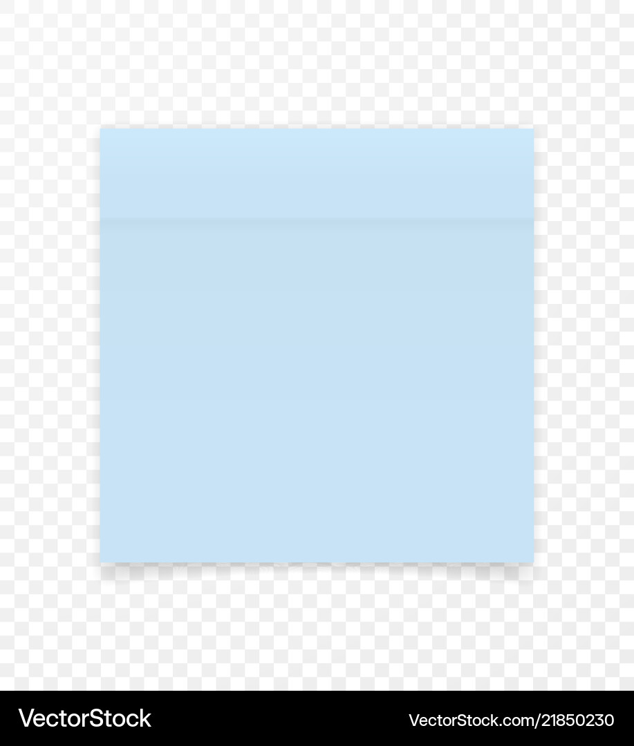 Sticky paper note with shadow effect blank color Sticky paper note with shadow effect blank color vector image
